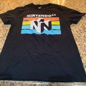 Nintendo 64 Black T-Shirt Size Small